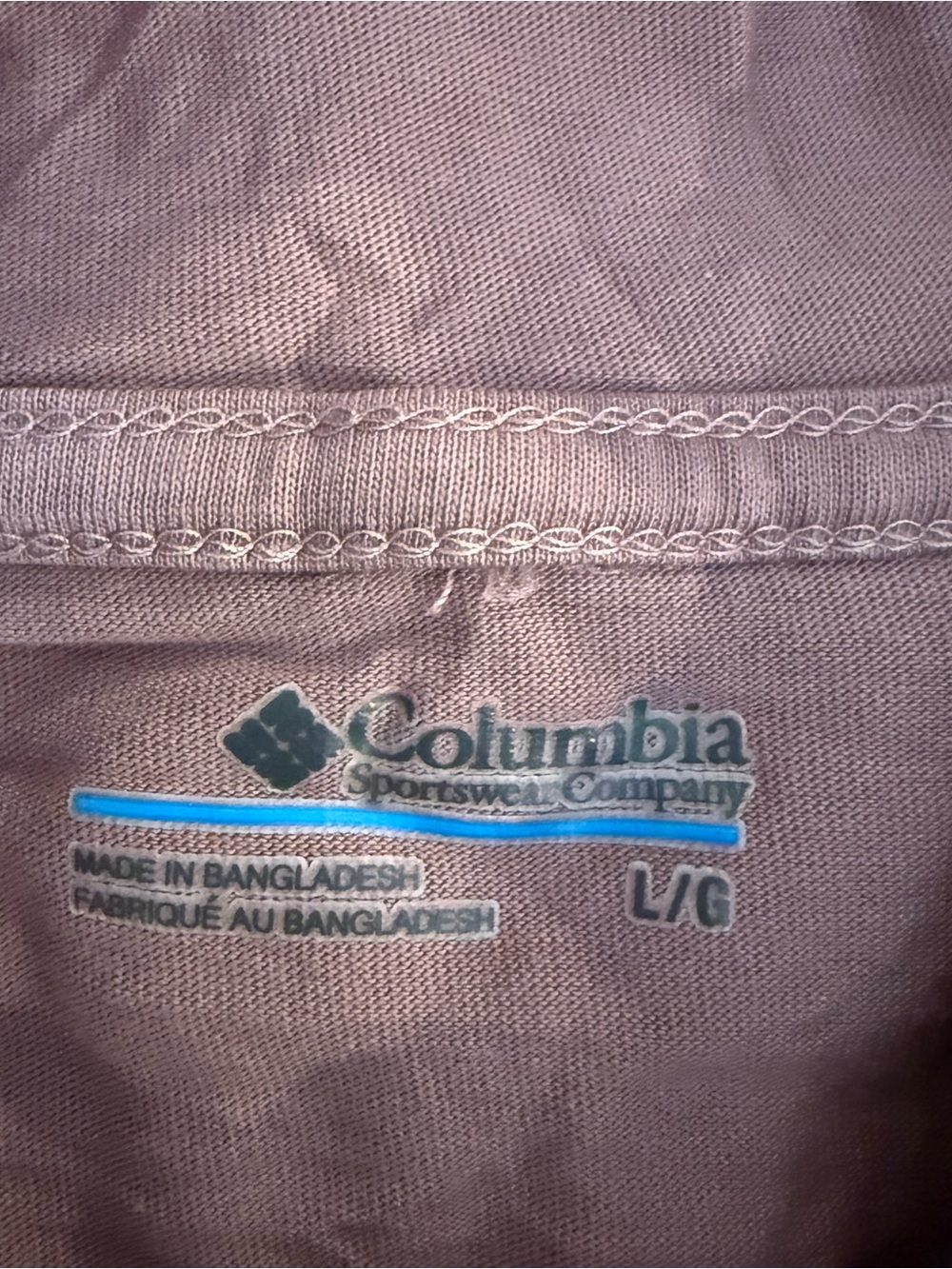 Columbia lightweight Hooded Pullover in Mauve Women’s size L - Picture 2 of 3